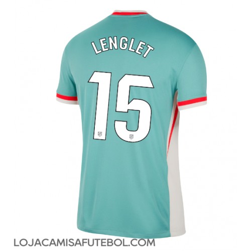 Camisa de Futebol Atletico Madrid Clement Lenglet #15 Equipamento Secundário 2024-25 Manga Curta